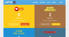 Desktop Screenshot of lotto.eu